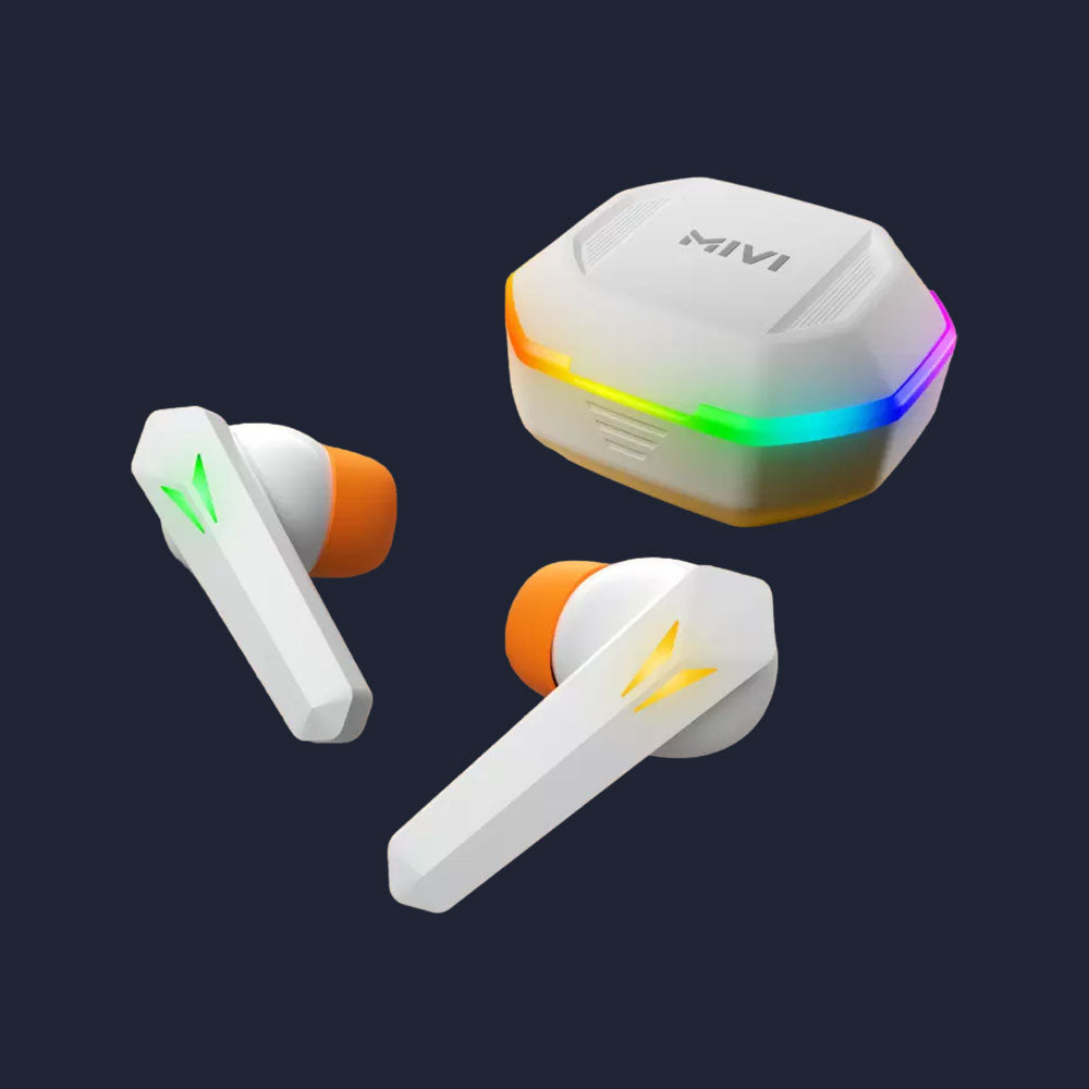 Mivi Commando Q9 Gaming TWS with Aurora Light, Dual RGB