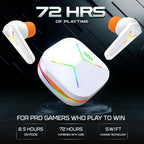 Mivi Commando Q9 Gaming TWS with Aurora Light, Dual RGB