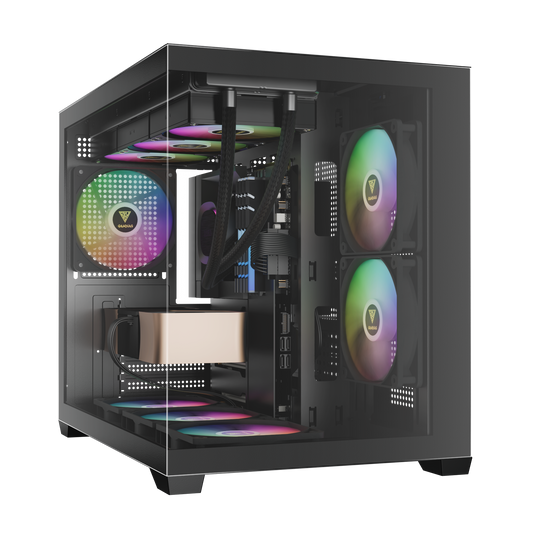 TURBOBYTE Pc Gaming Ryzen 5 5500, Rtx 5050 8Gb, SSD NVMe 1000Gb, RAM 32GB DDR4 3600MHz, Windows 11 Pro