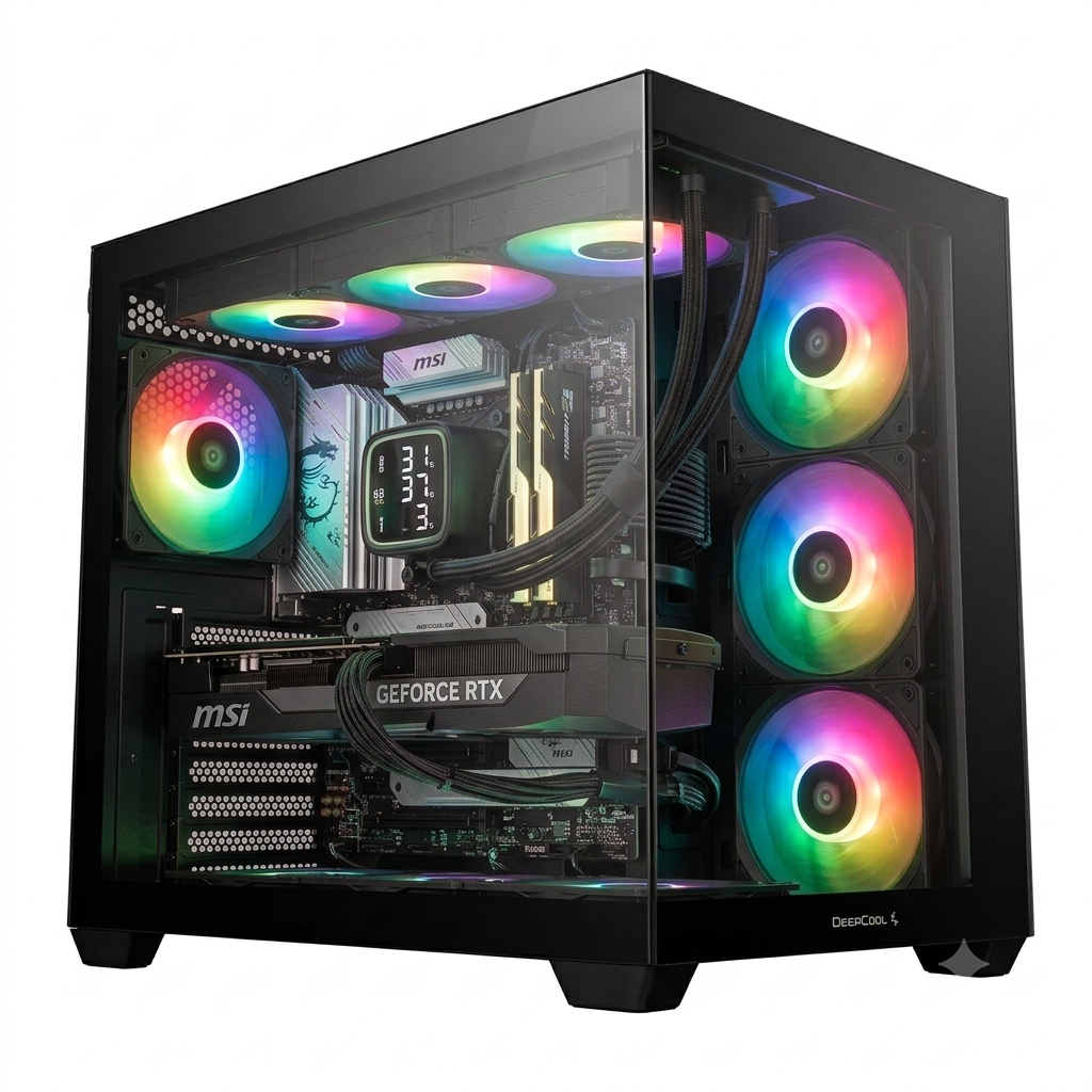 KAIROS ATHENA Pc Gaming Ryzen 5 7600X, RTX 5060Ti 16GB, RAM 32GB 6000MHz, SSD NVMe 1000GB, Dissipatore a Liquido 360mm, Windows 11 Pro