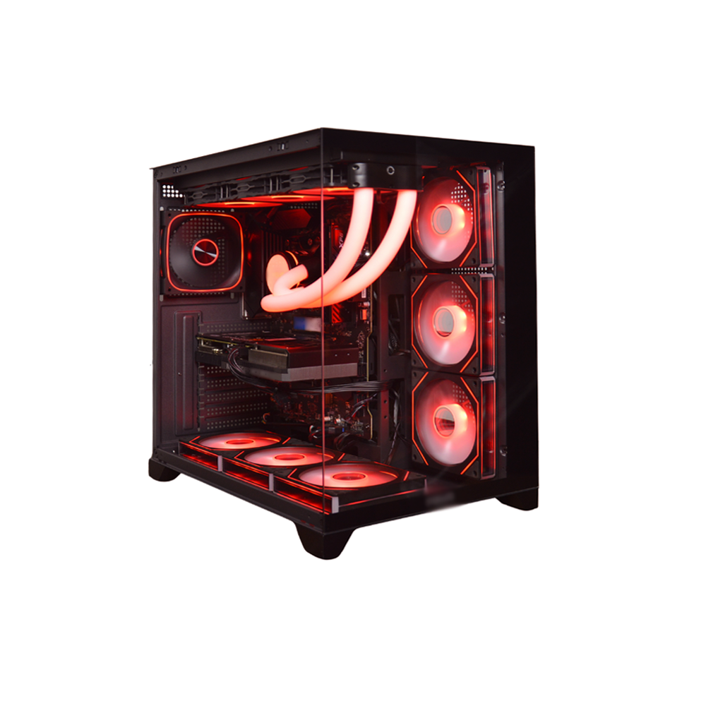 PC GAMING DRAGO AMD - PC i7 12700KF fino a 4,90GHz, RTX 5060Ti 8GB, RAM DDR4 32GB, SSD NVMe 1000GB, Dissipatore a liquido 360mm, Windows 11 Pro